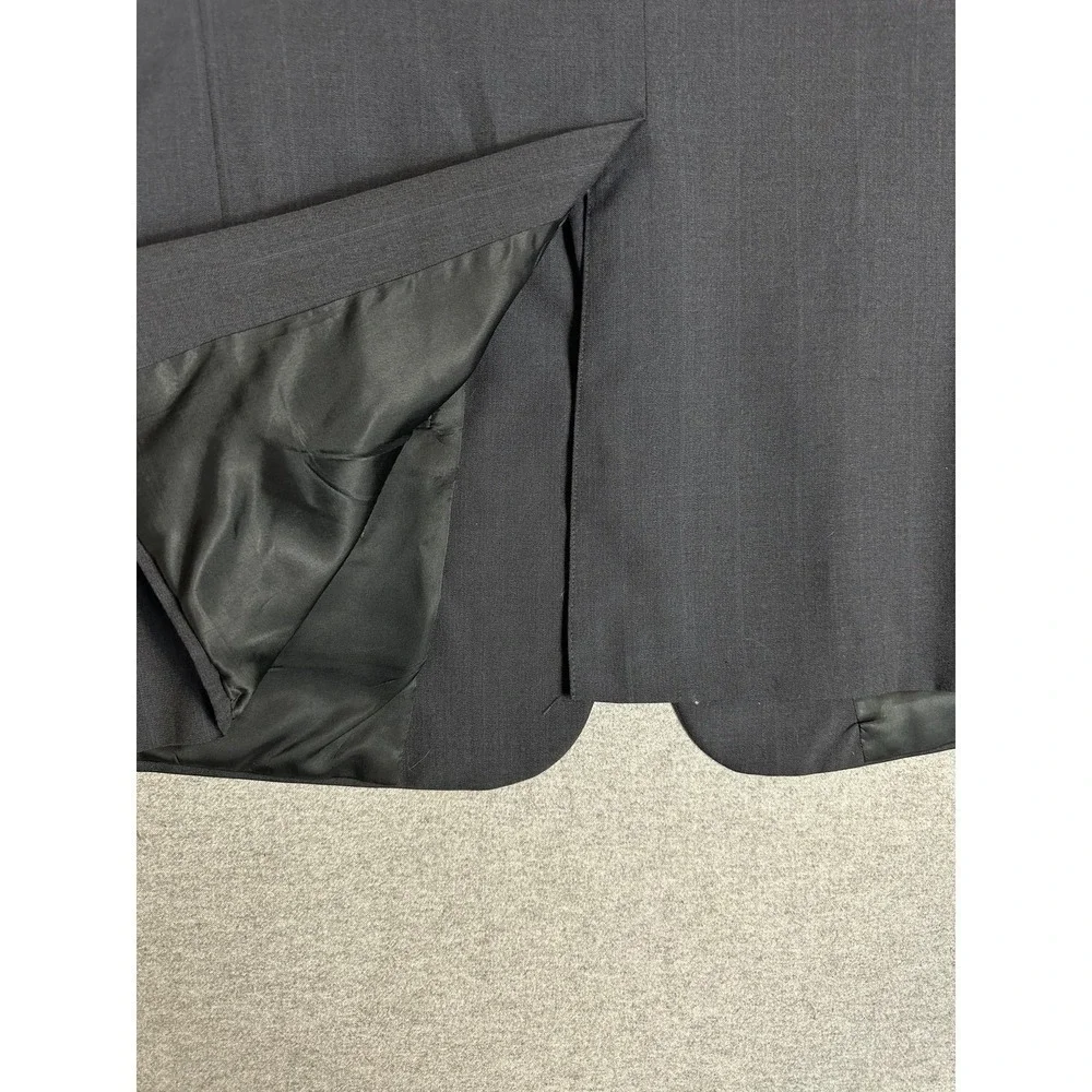 Vintage Christian Dior Blazer Mens 46R‎ Charcoal Gray 2 Button Sport Coat 80s